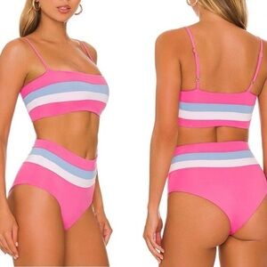 L*Space Portia Bubblegum Bikini Swimsuit Set NWT
